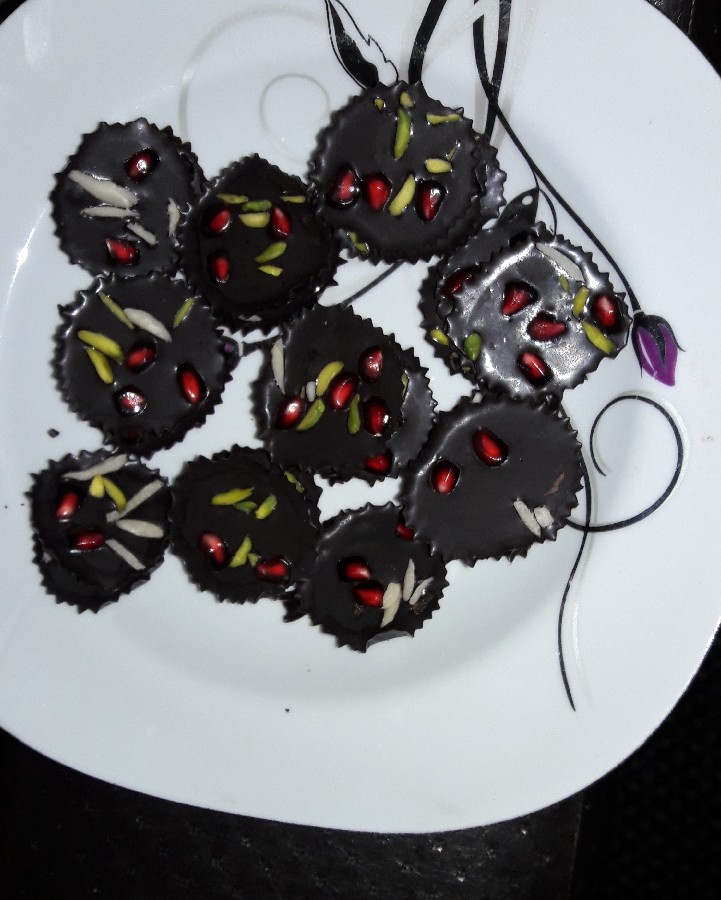 عکس شکلات اناری ویژه ی یلدا