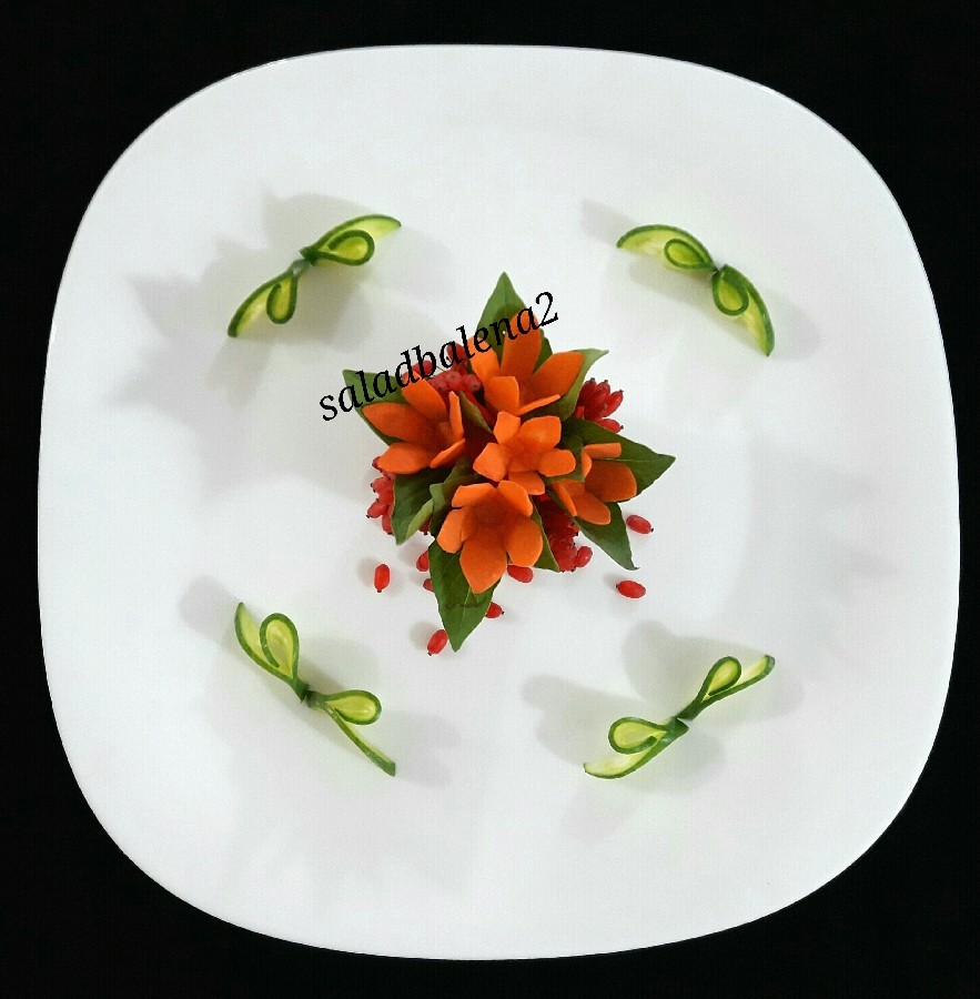 عکس گل با هویج
