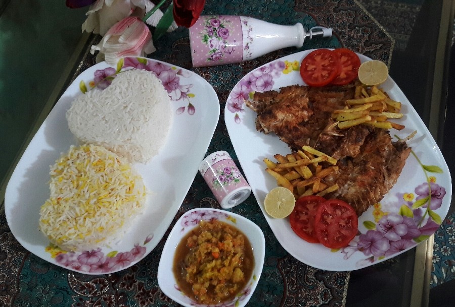 عکس پلو و ماهی