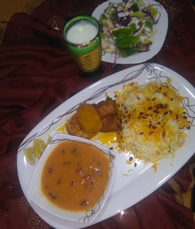 عکس شام امشب من خیلی خیلی خوشمزه بود