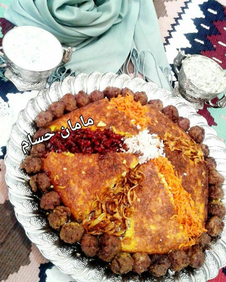 عکس عدس پلو مخلوط