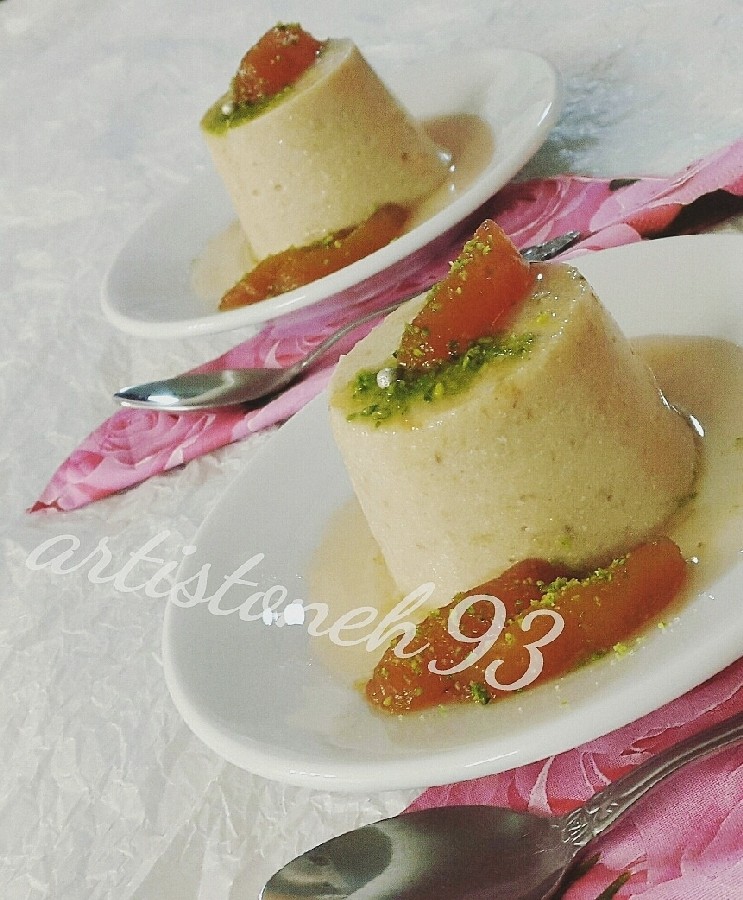 عکس کِرِم موز و هلو