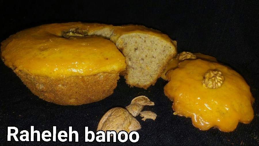 عکس برش خورده کیک خرمالوی من