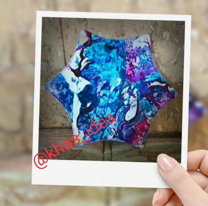 کار ابرو باد روی بشقاب بلور