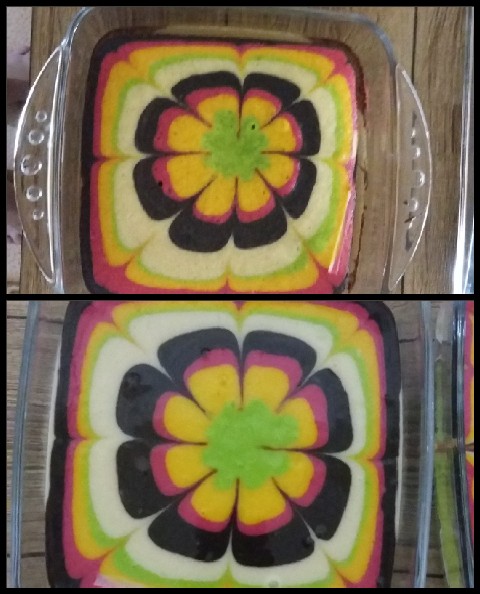 عکس زبرا کیک قبل و بعد از پخت