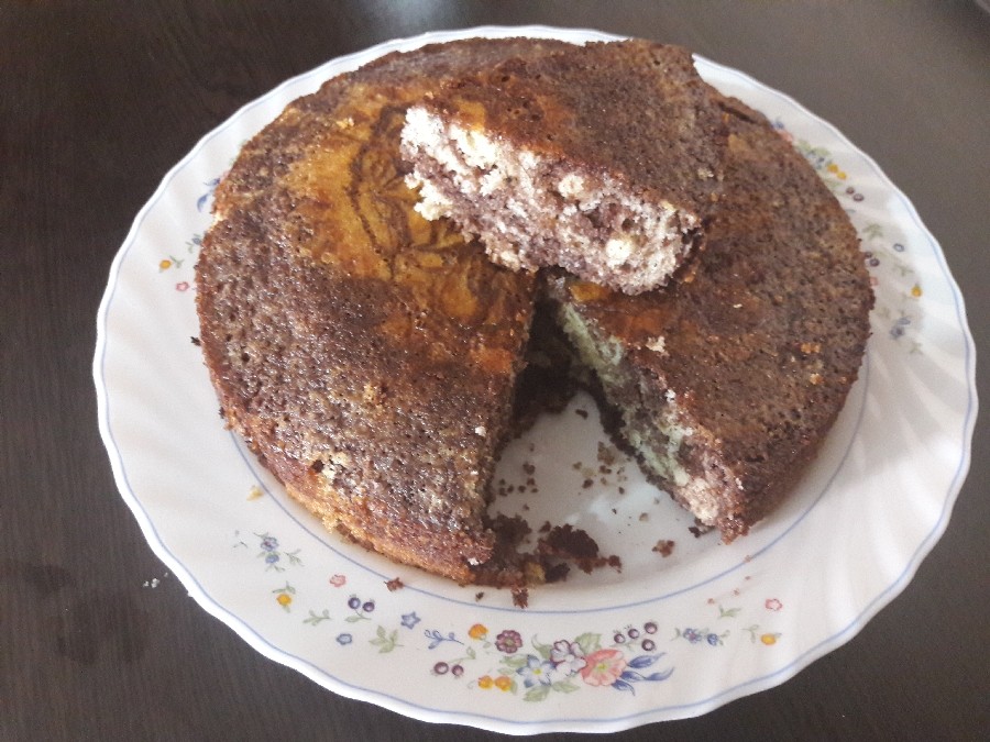 کیک زبرا ( دورنگ)