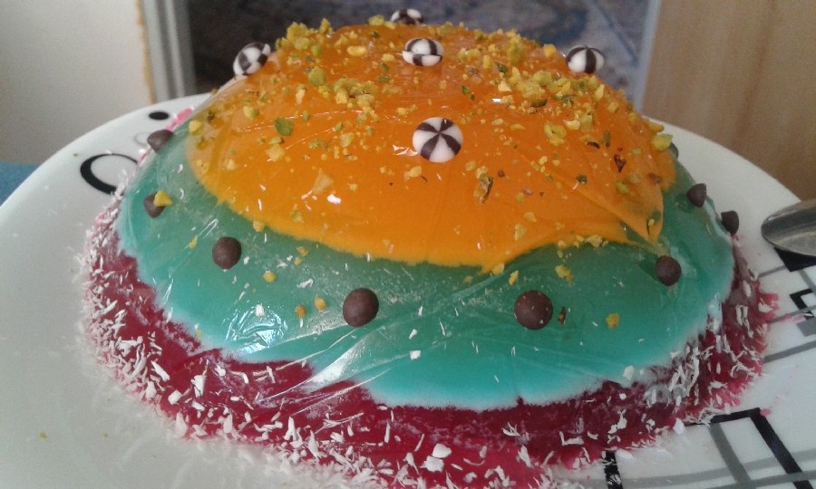 عکس ژله ساده چند رنگ