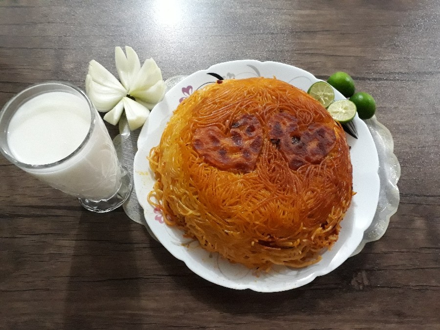 عکس ماکارونی شام همسری