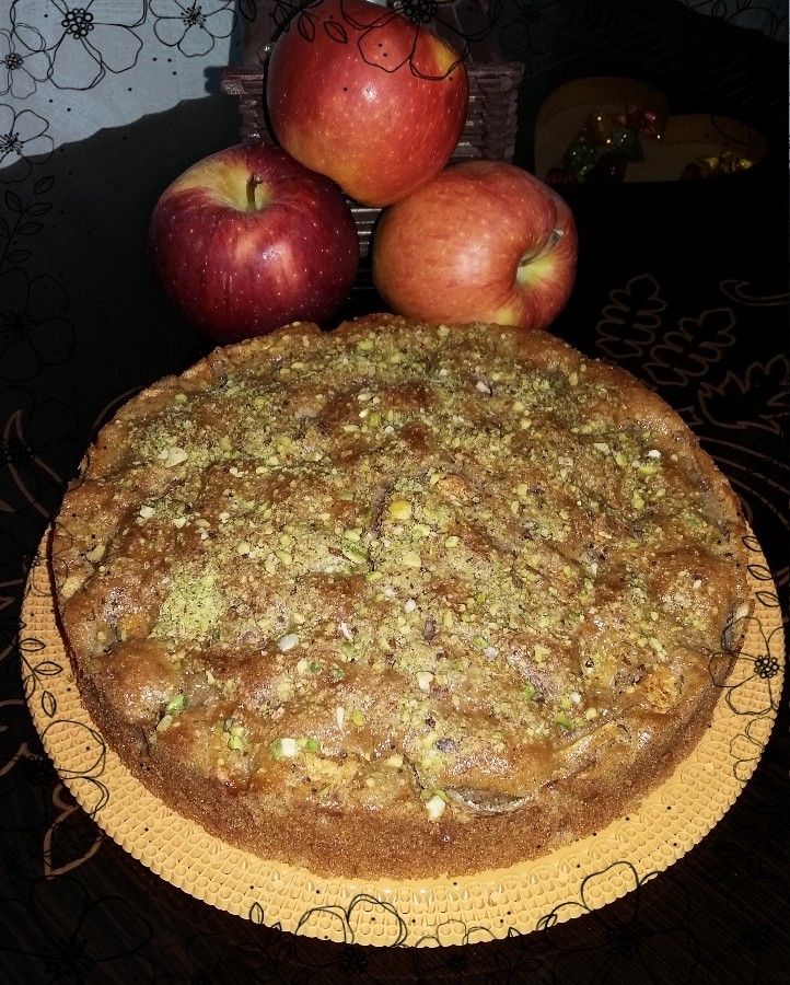 کیک سیب و دارچین