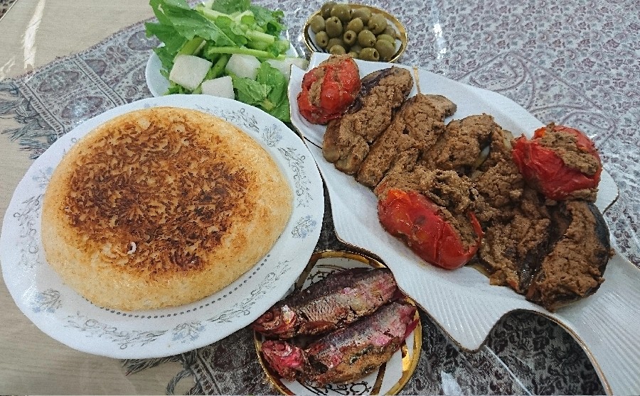 عکس بادمجان شکم پر گیلانی