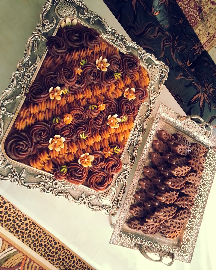 عکس حلوای مجلسی و حلوای شکلاتی