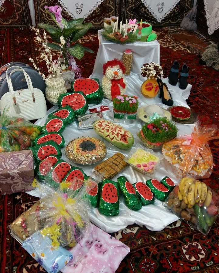 سفره یلدای عروس 