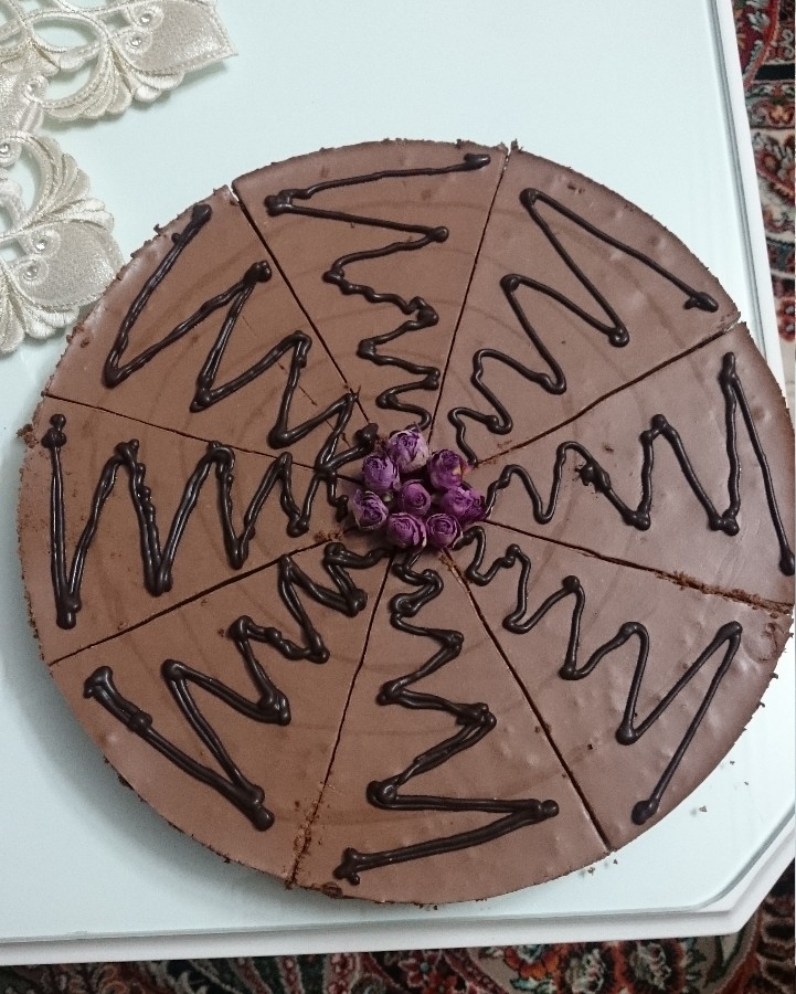 عکس چیز کیک شکلاتی
