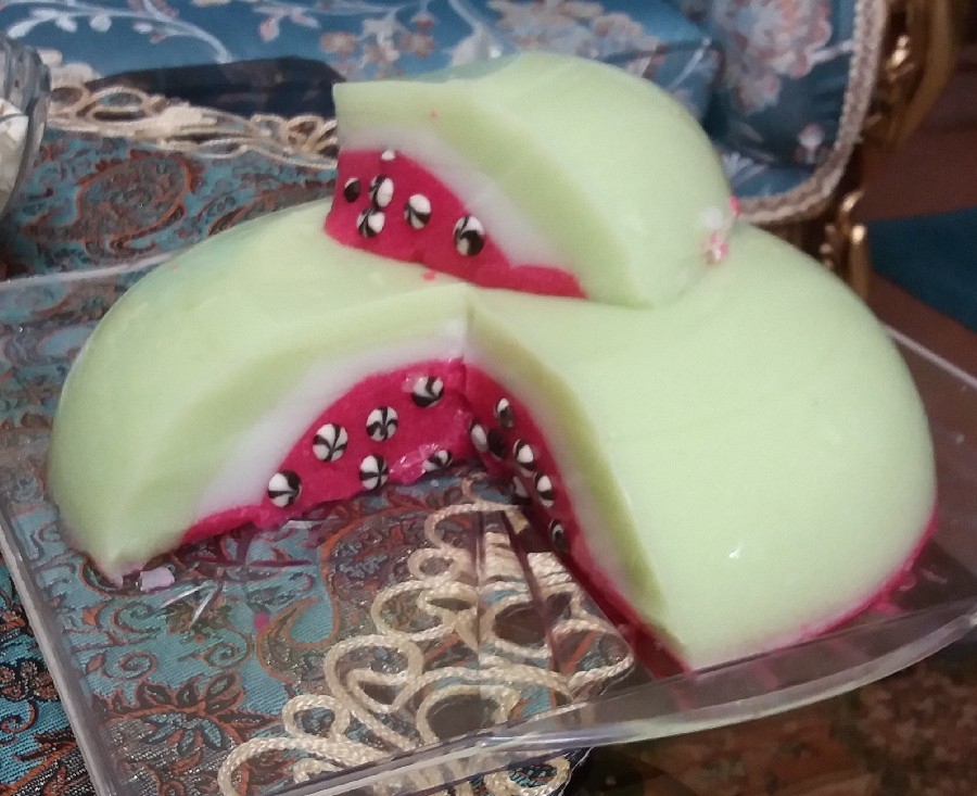 عکس ژله هندونه ای