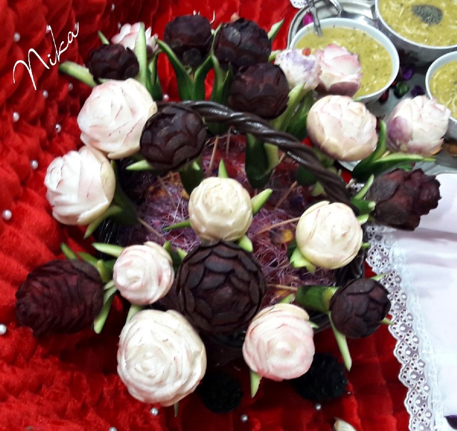 عکس حکاکی لبوشلغم شب یلداسفارش دیروز