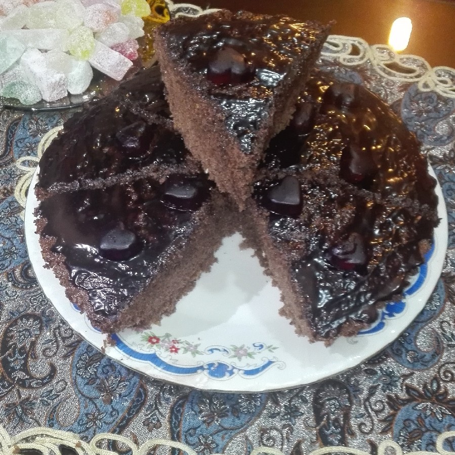 عکس تولد مامان جونم...کیک شکلاتی تو ماکروفر