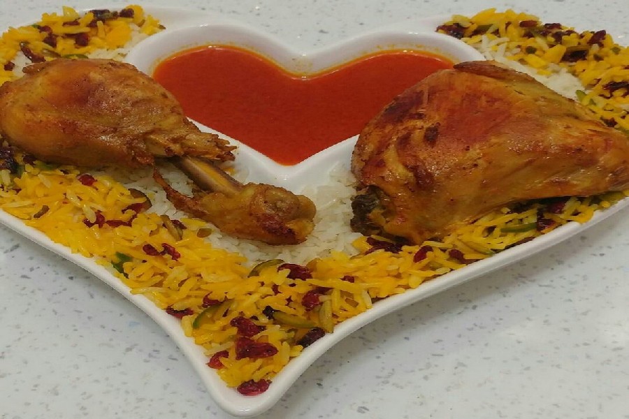 عکس مرغ و برنج 
