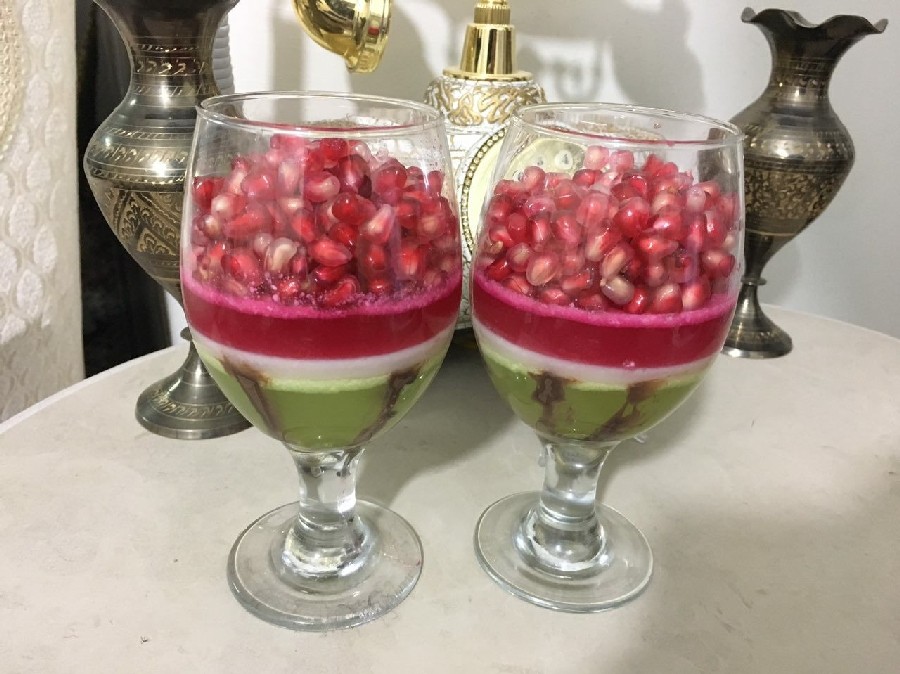 عکس ژله طرح هندوانه