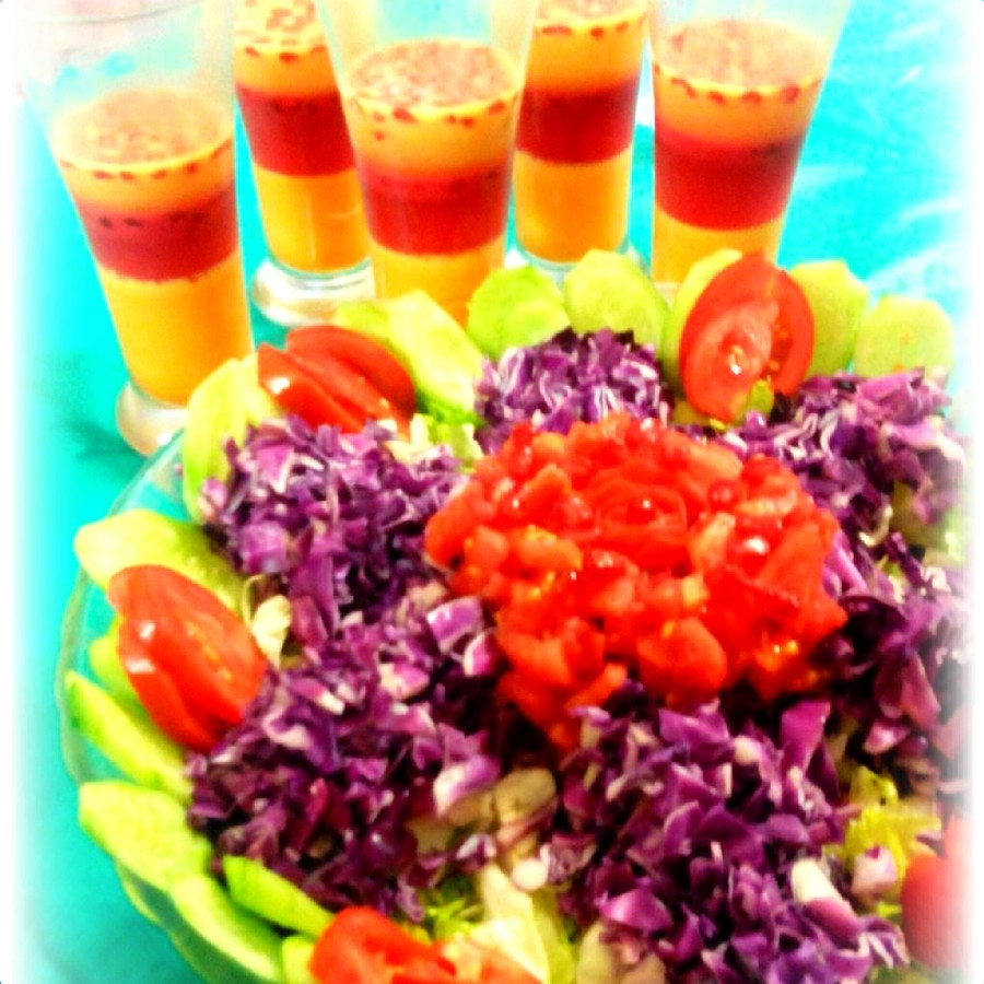 عکس سالاد وژله