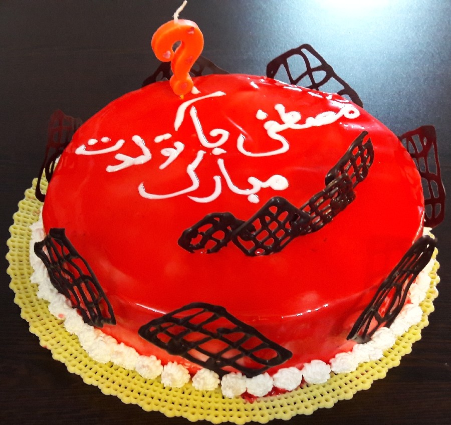 عکس کیک اسفنجی با بریلو