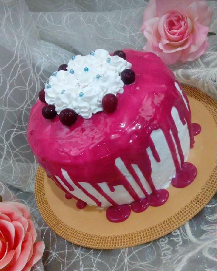 اینم از کیک من برا تولد نامزدم 