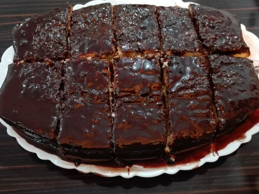 عکس کیک وانیلی ساده