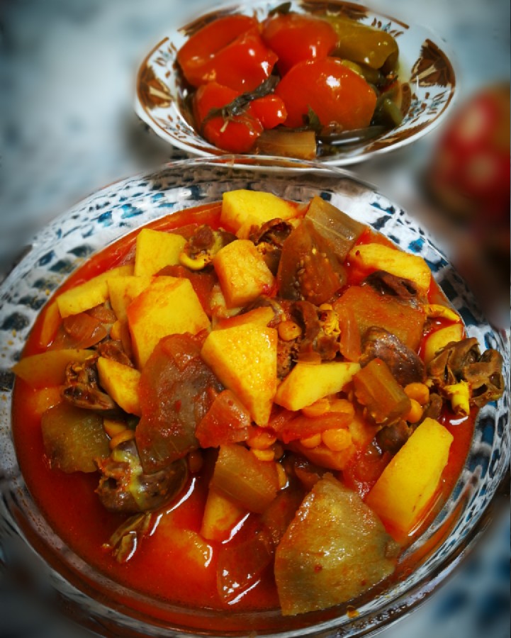 خوراک دل آذربایجانی 