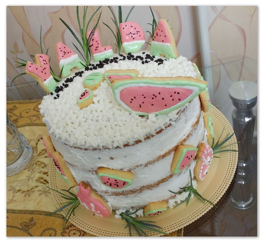 عکس کیک هندوانه (مخصوص یلدا)