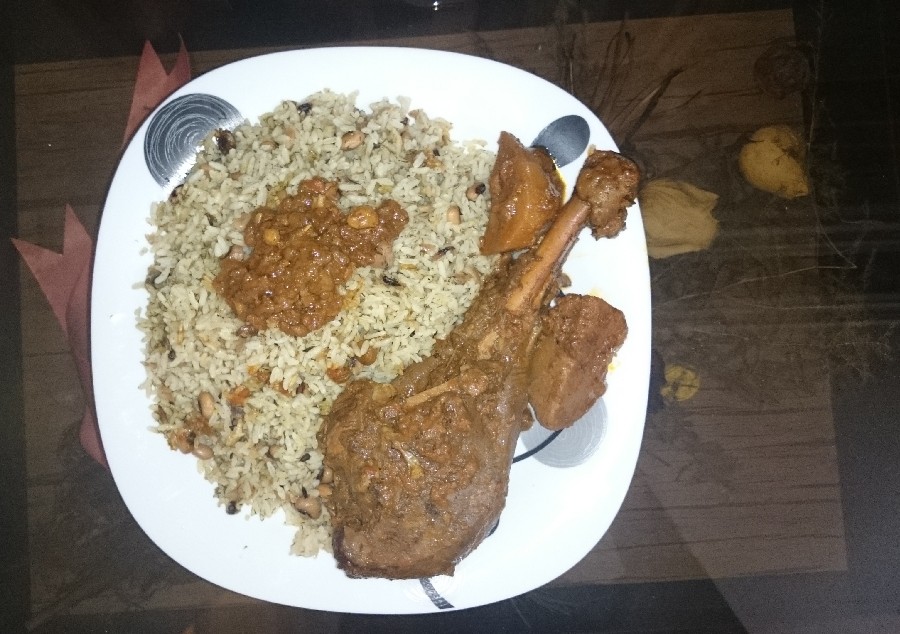 پلو خورش بوقلمون