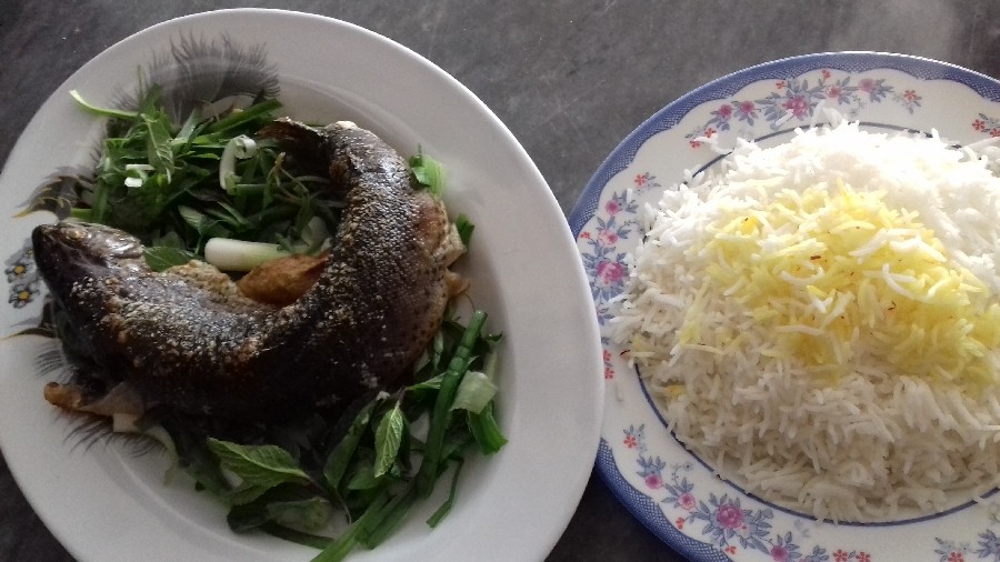 عکس ماهی خوشمره توی هواپزپختمش
با
برنج زعفرانی??