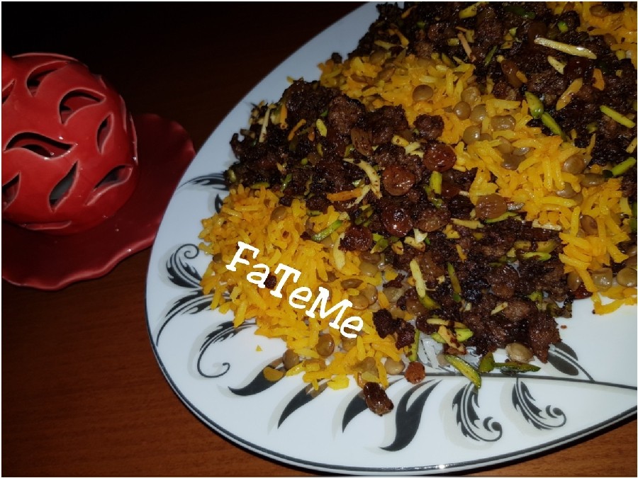 عکس عدس پلوی بسیار خوشمزه?
