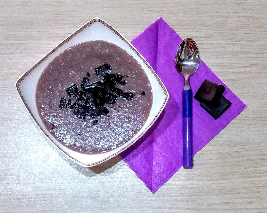 عکس شیر برنج شکلاتی