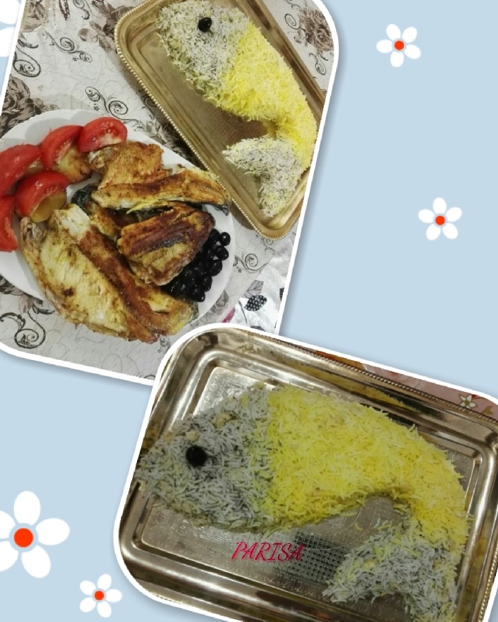 عکس سبزی پلو با ماهی