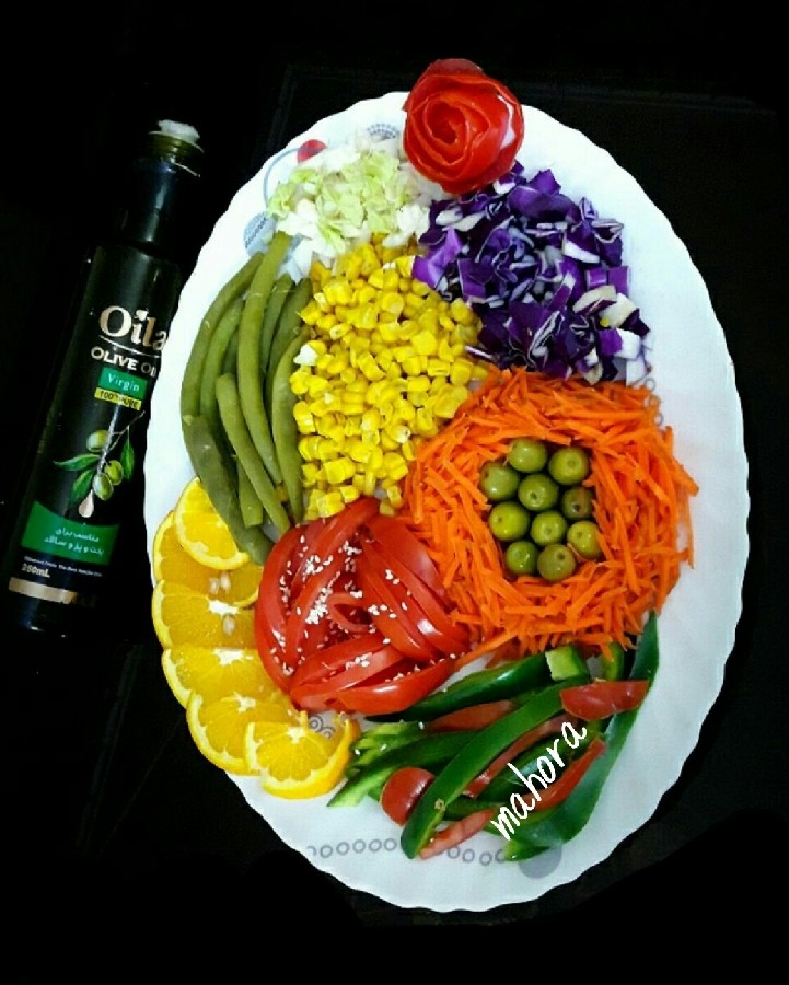 عکس سینی سبزیجات رژیمی 