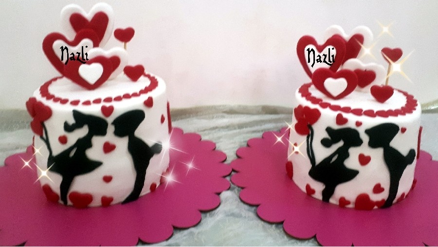 عکس کیک های من به مناسبت روز عشق