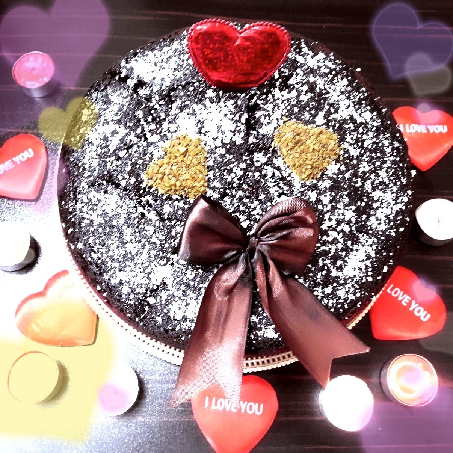 عکس کیک شکلاتی ولنتاین