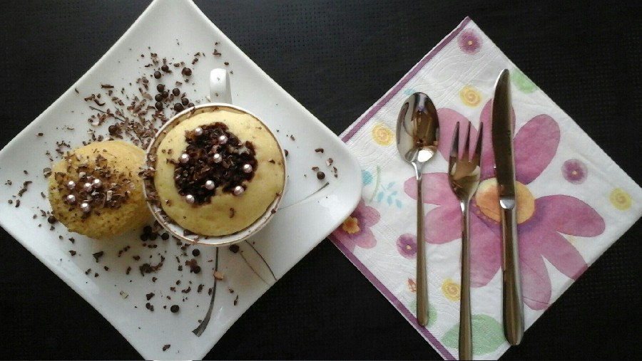 کاپ کیک فنجانی با دستورخوب پاپیون