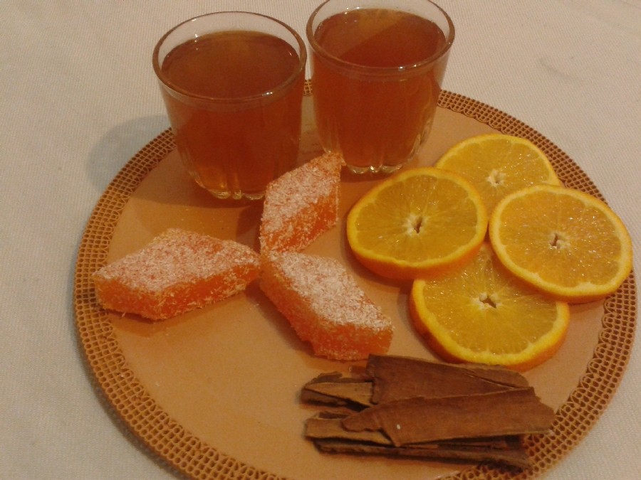 عکس چای داغ پرتقال