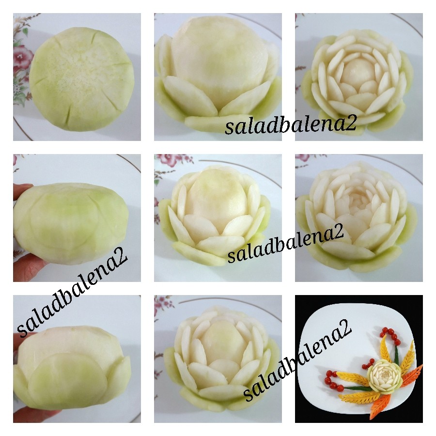عکس دورچین با کلم قمری