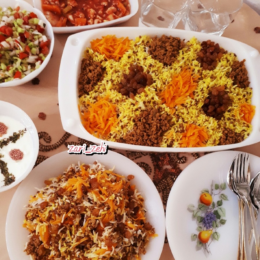 عکس عدس_پلو