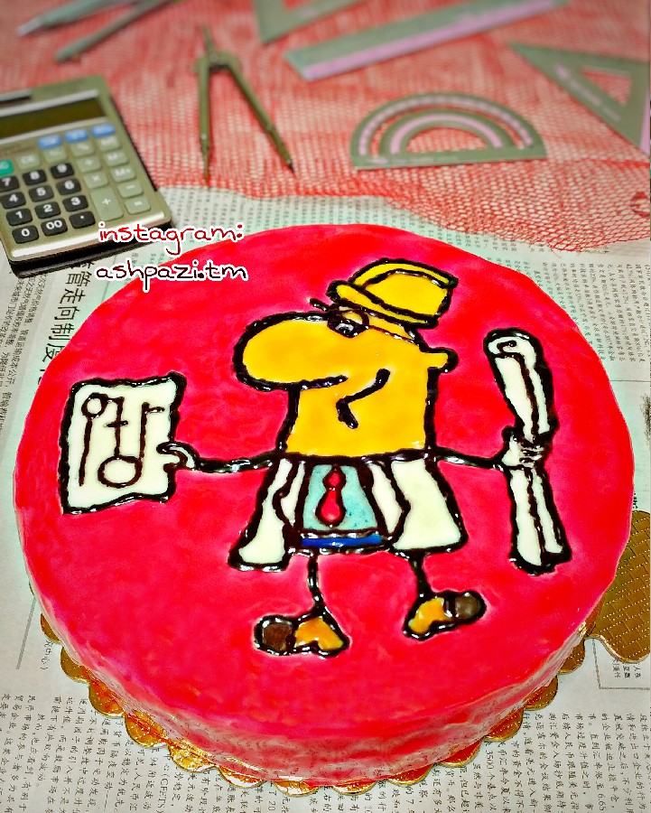 کیک مهندس با روکش بریلو