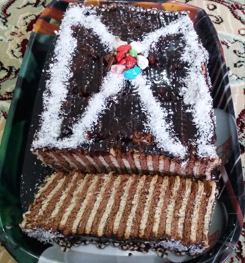 عکس ❤کیک یخچالی شکلاتی من❤