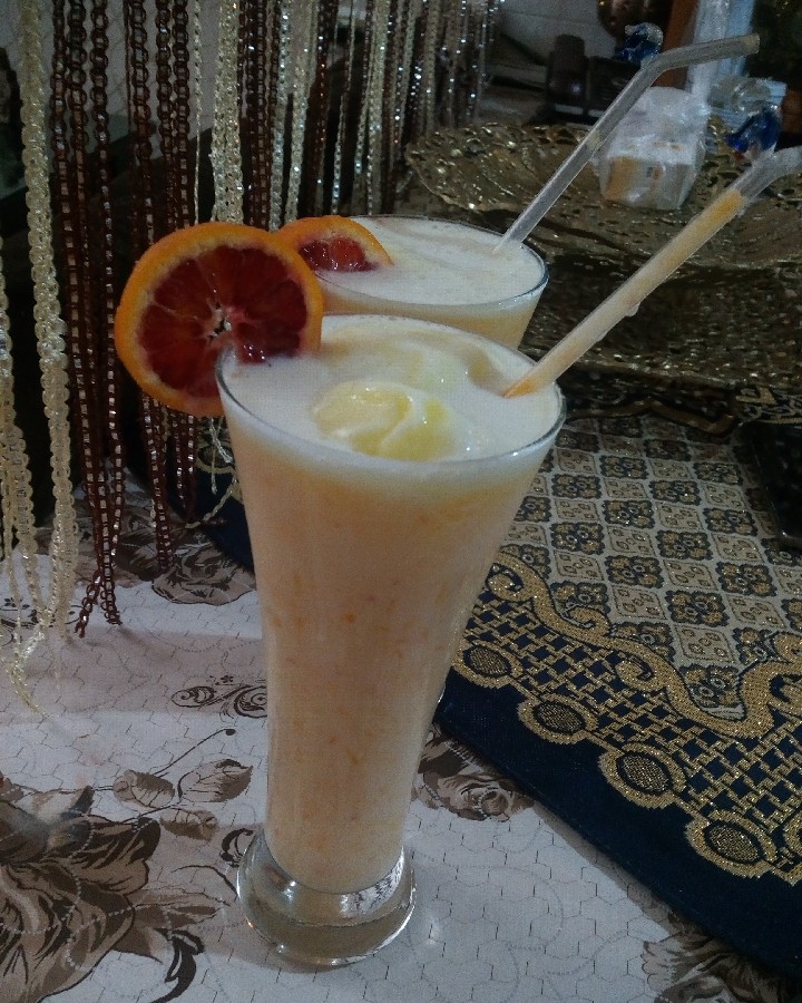 میلک پرتقال بستنی