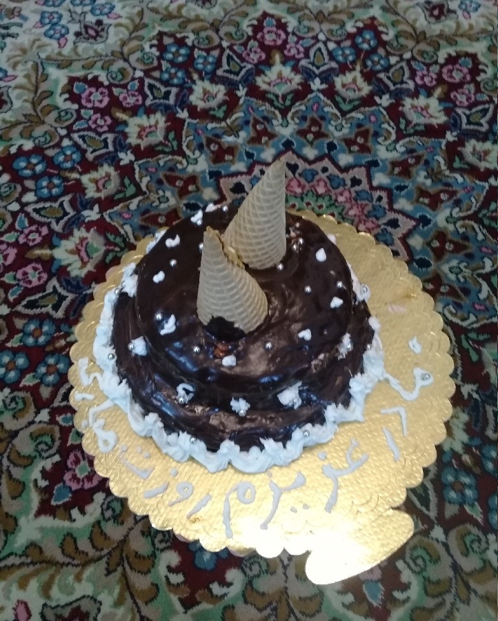 عکس کیک مخصوص شکلاتی گاناش