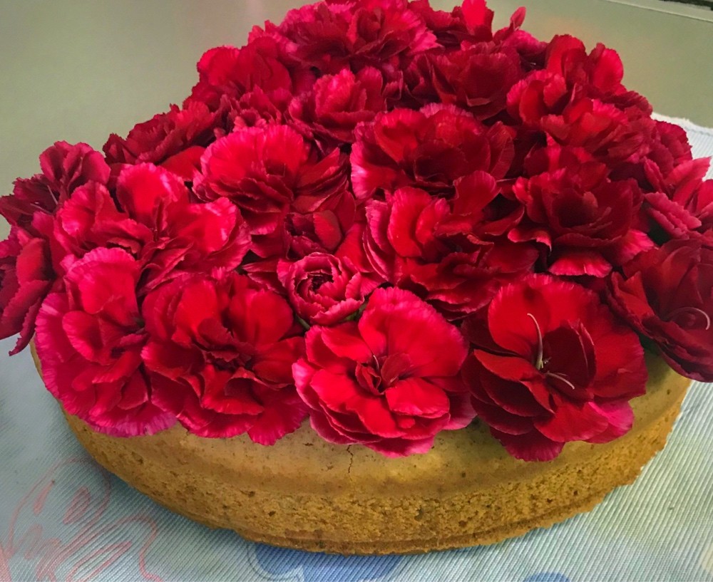عکس کیک گل سرخ
