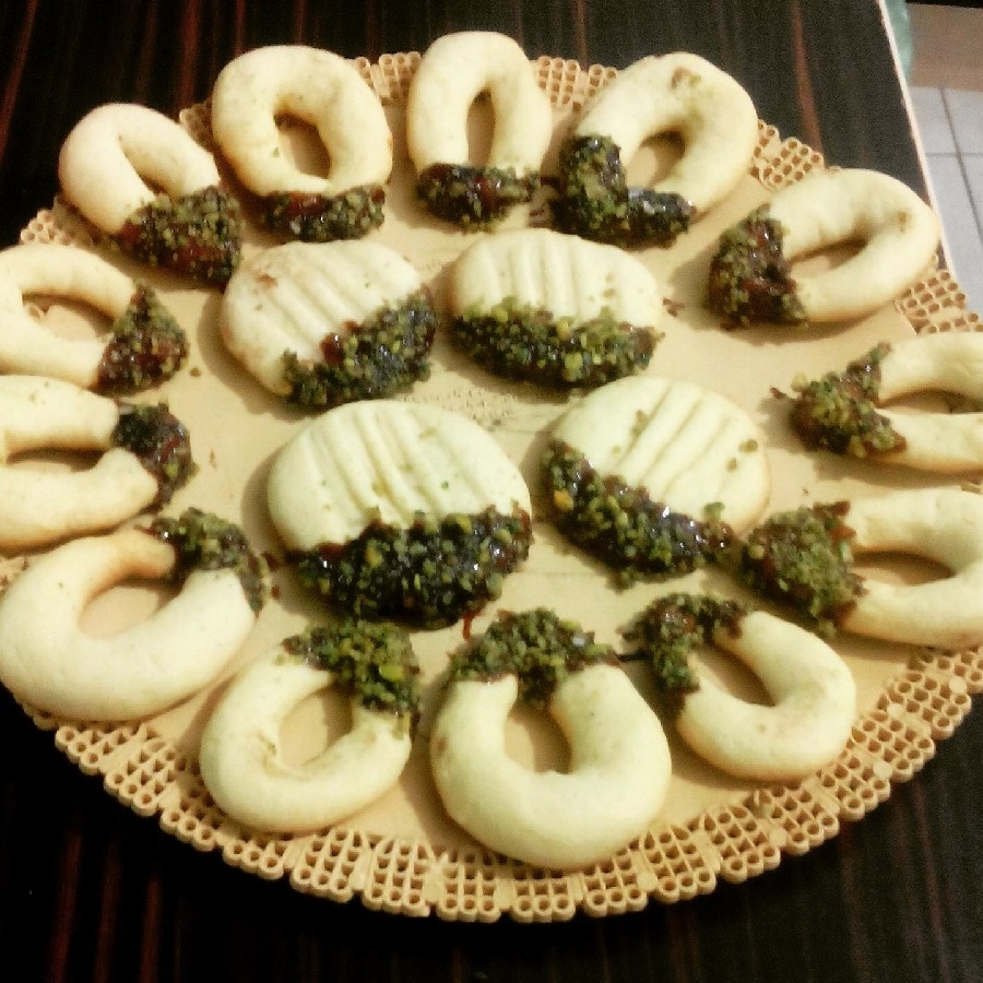 عکس شیرینی چنگالی حلقه ای... عیدتان مبارک.