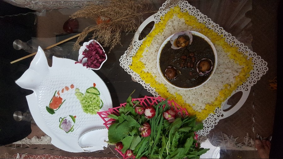 عکس قورمه سبزی شام من وعشقم