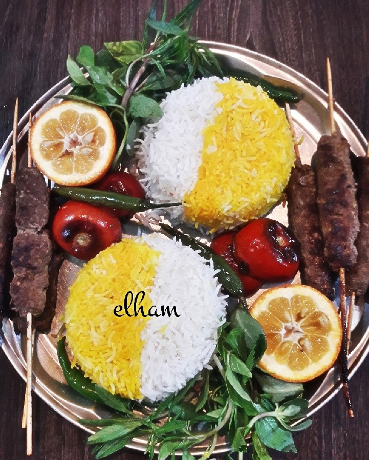 عکس چلو کباب تابه ای