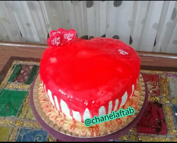 عکس کیک قلبی