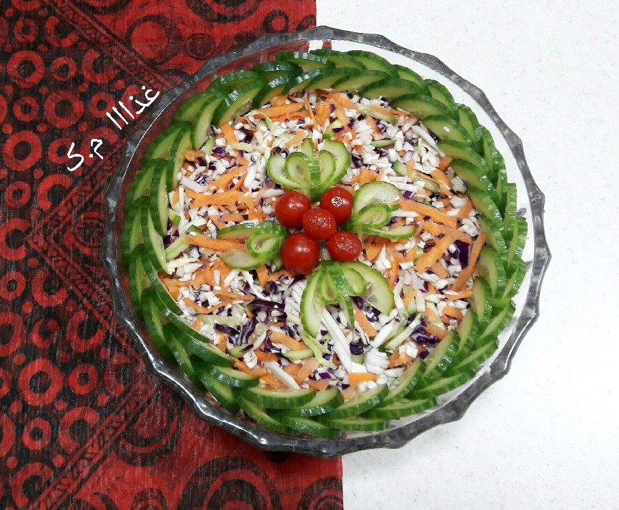 عکس سالاد کلم با سبزیجات